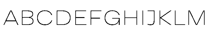 Vinila ExtendedThin Instance Font UPPERCASE