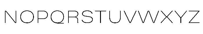 Vinila ExtendedThin Instance Font UPPERCASE