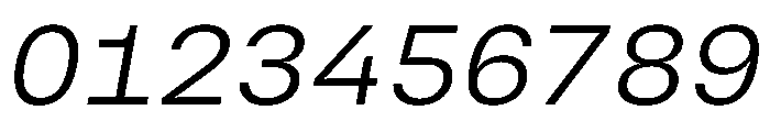Vinila LightOblique Instance Font OTHER CHARS