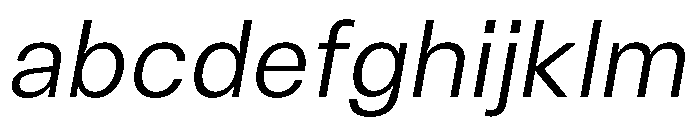 Vinila LightOblique Instance FONT