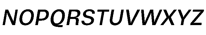 Vinila Oblique Instance Font UPPERCASE