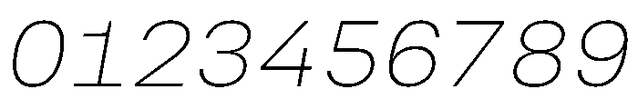 Vinila ThinOblique Instance Font OTHER CHARS