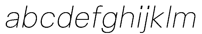 Vinila ThinOblique Instance FONT