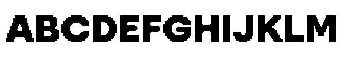 Visual Black Font UPPERCASE