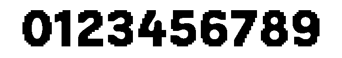 Visual Bold Font OTHER CHARS