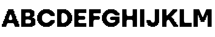 Visual Bold Font UPPERCASE