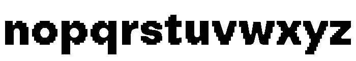 Visual Bold Font LOWERCASE