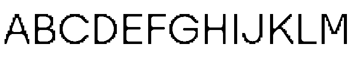 Visual Light Font UPPERCASE