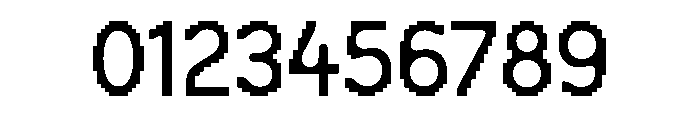 Visual Regular Font OTHER CHARS