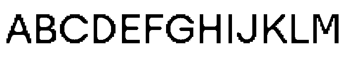 Visual Regular Font UPPERCASE