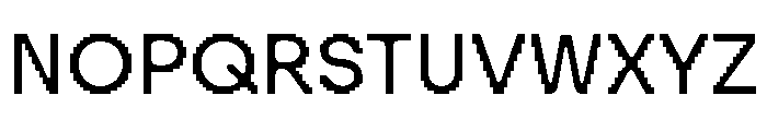 Visual Regular Font UPPERCASE