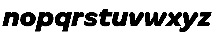 Vitamiin BlackItalic Font LOWERCASE