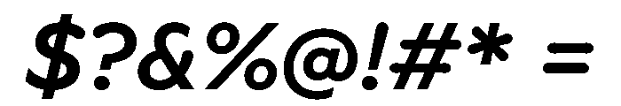 Vitamiin MediumItalic Font OTHER CHARS