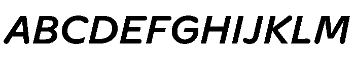 Vitamiin MediumItalic Font UPPERCASE