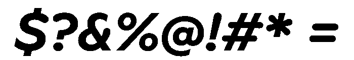 Vitamiin SemiBoldItalic Font OTHER CHARS