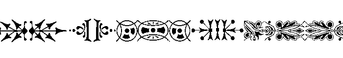 Victorian Ornaments One Font UPPERCASE