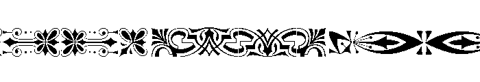 Victorian Ornaments One Font UPPERCASE