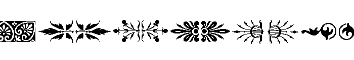 Victorian Ornaments One FONT