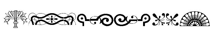 Victorian Ornaments One Font LOWERCASE