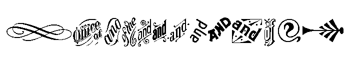 Victorian Ornaments Two Font UPPERCASE