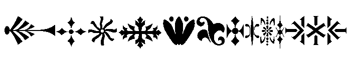 Victorian Ornaments Two Font UPPERCASE