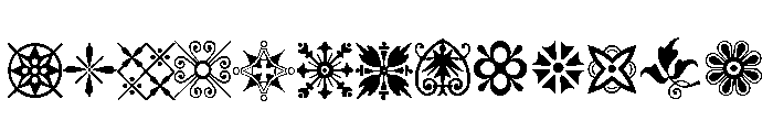 Victorian Ornaments Two FONT
