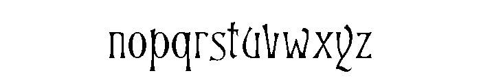 Victorian Swash Font LOWERCASE