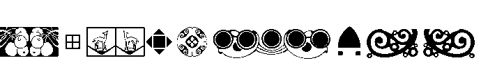 Vienna Extras Font LOWERCASE