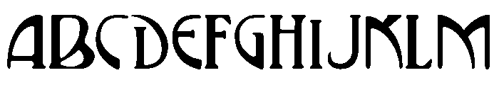 Vienna Regular Font UPPERCASE