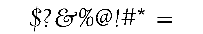 Village No. 2 Regular Italic Font OTHER CHARS