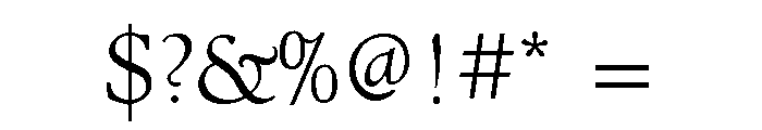 Village No. 2 Regular Font OTHER CHARS