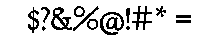 Village Regular Font OTHER CHARS