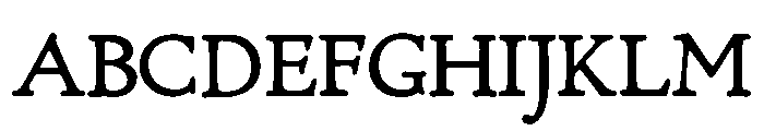 Village Regular Font UPPERCASE
