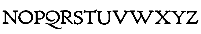 Village Regular Font UPPERCASE