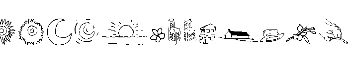 Vincent Extras Font UPPERCASE
