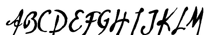 Vincent Regular Font UPPERCASE