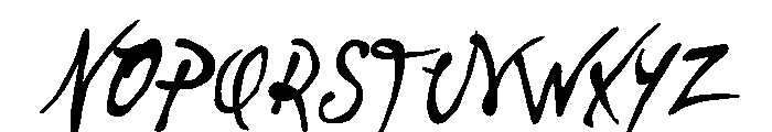 Vincent Regular Font UPPERCASE