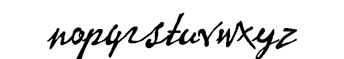 Vincent Regular Font LOWERCASE