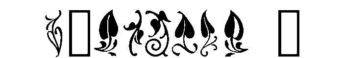 Vine Leaves Regular Font OTHER CHARS