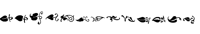 Vine Leaves Regular Font UPPERCASE