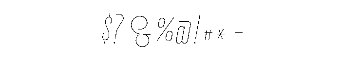 Vinyle Slim Font OTHER CHARS