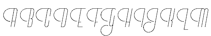 Vinyle Slim Font UPPERCASE