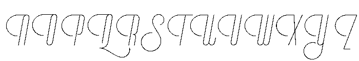 Vinyle Slim Font UPPERCASE