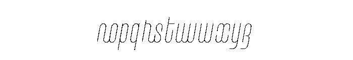 Vinyle Slim Font LOWERCASE