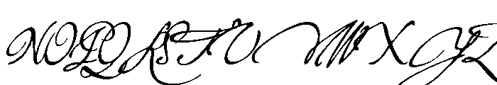 Virginian Regular Font UPPERCASE