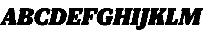 Viroqua Black Italic Font UPPERCASE