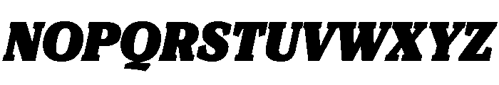 Viroqua Black Italic Font UPPERCASE
