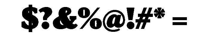 Viroqua Black Font OTHER CHARS
