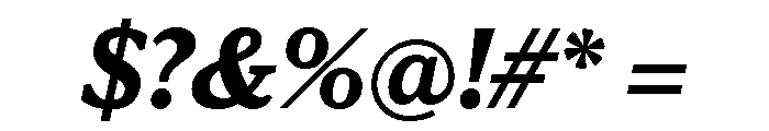 Viroqua Bold Italic Font OTHER CHARS