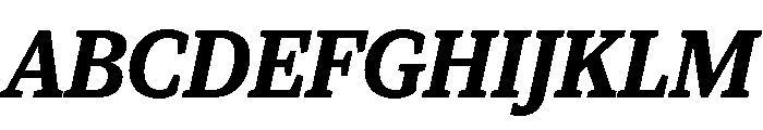 Viroqua Bold Italic Font UPPERCASE